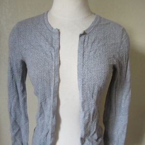 Victoria's Secret Gray pointelle Cardigan Sweater